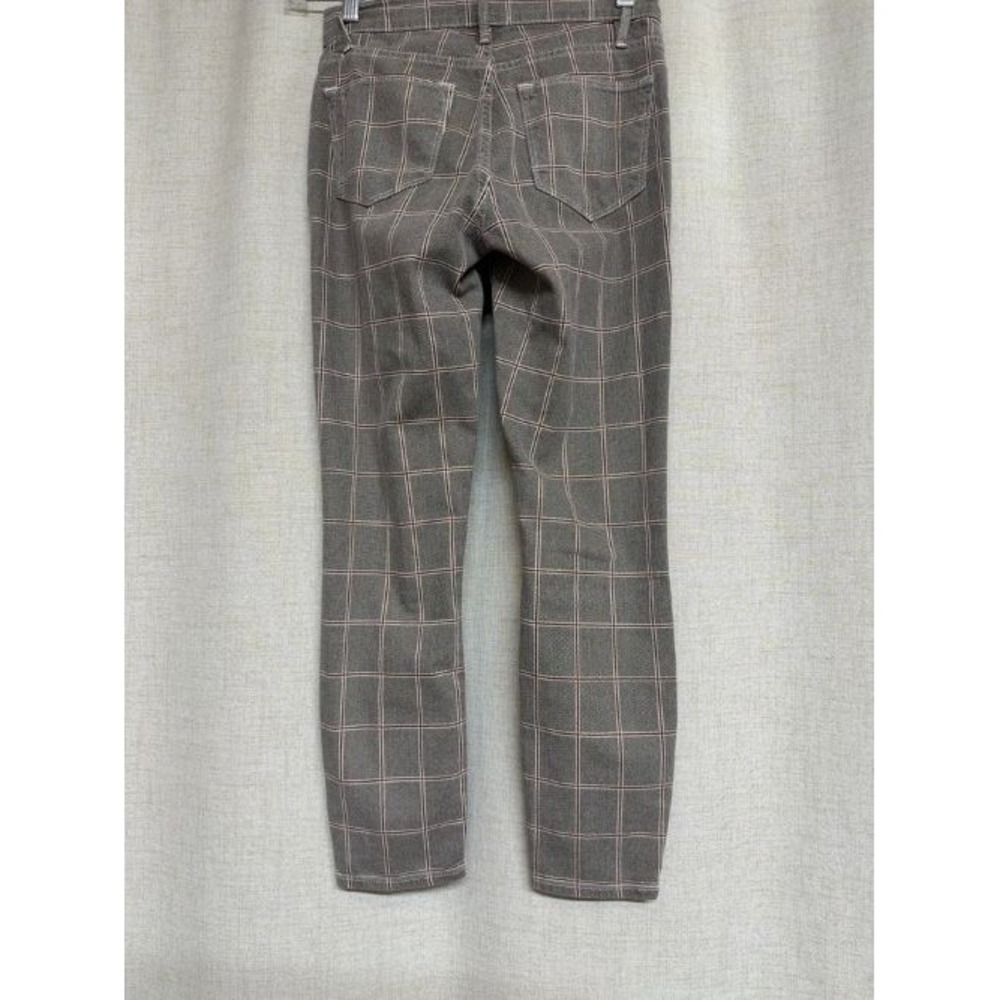 FRAME Sz 25 Le High Skinny Ankle Gray Plaid Denim Jeans Pants womens $228 - Picture 4 of 11